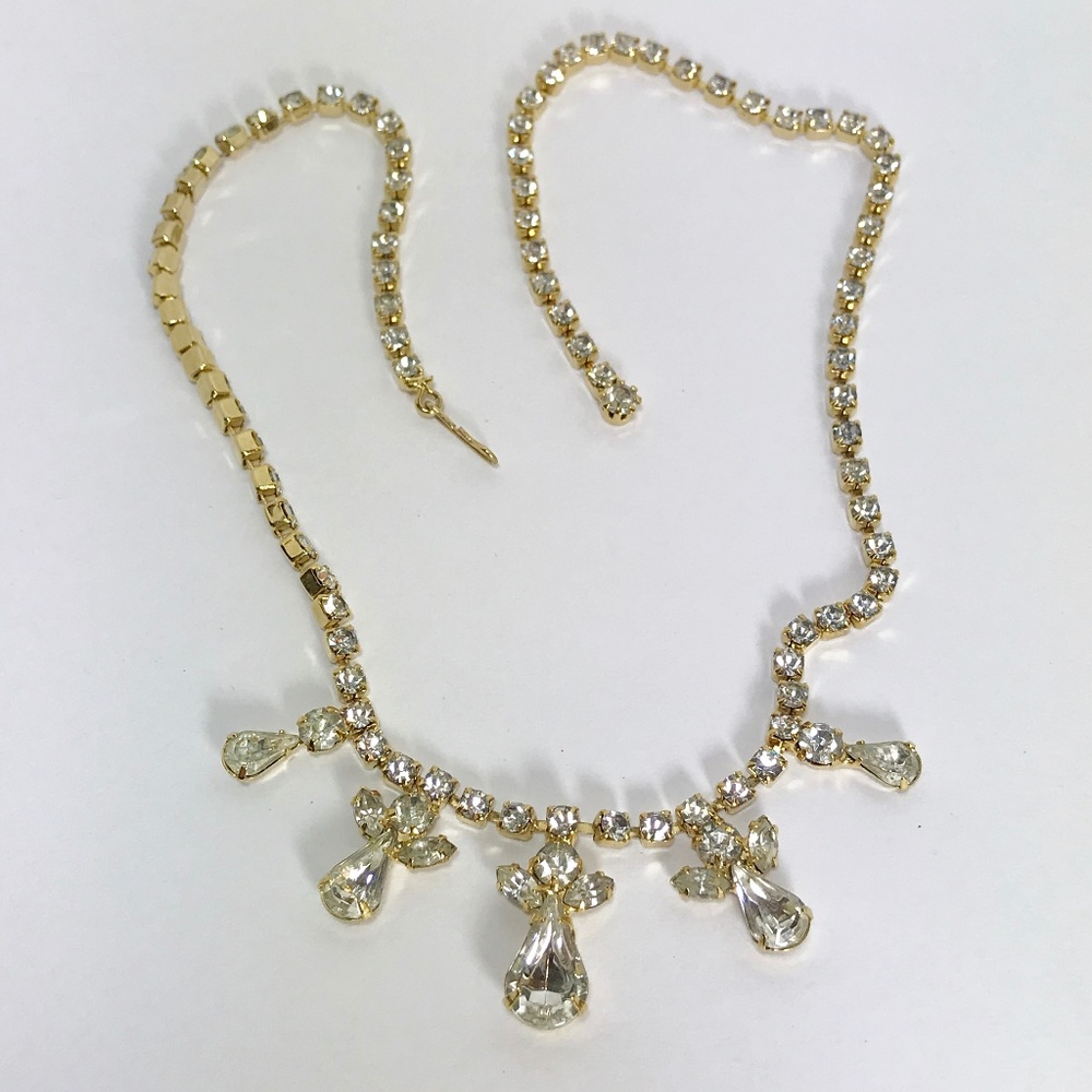 Eisenberg Ice Clear Rhinestone Necklace